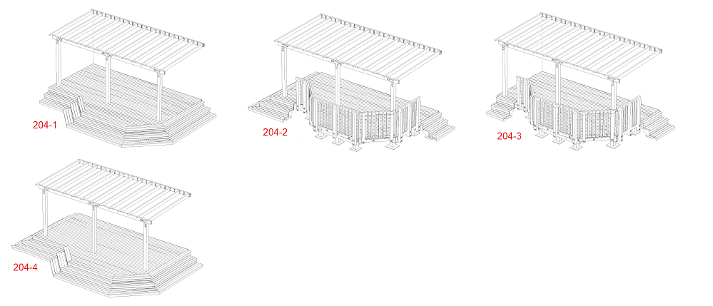 Pergola Decks - 204 Series