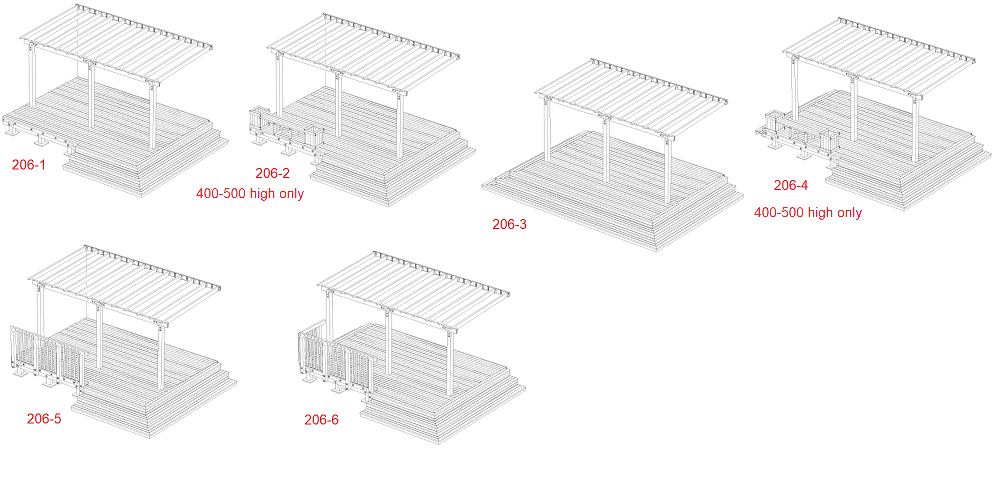 Pergola Decks - 206 Series