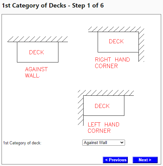 Step 1 - 1st Category of Deck