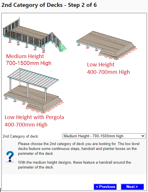 Step 2 - 2nd Category of Deck