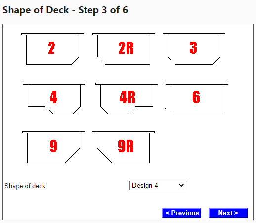 Step 3 - Shape of Deck
