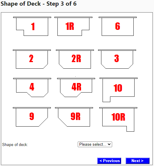 Step 3 - Shape of Deck