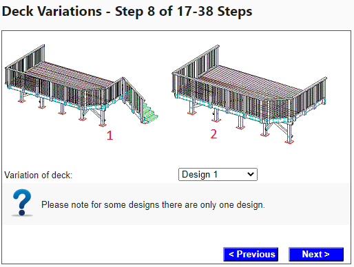 Step8 - deck variations details