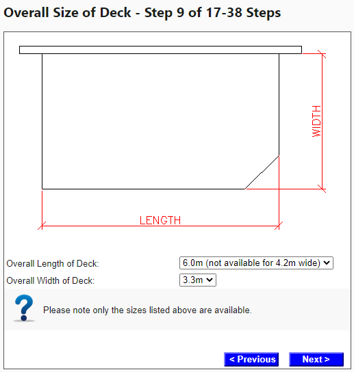 Step9 - overall size of deck