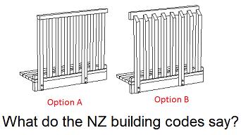 Handrails for New Zealand decks - the infilling of handrails